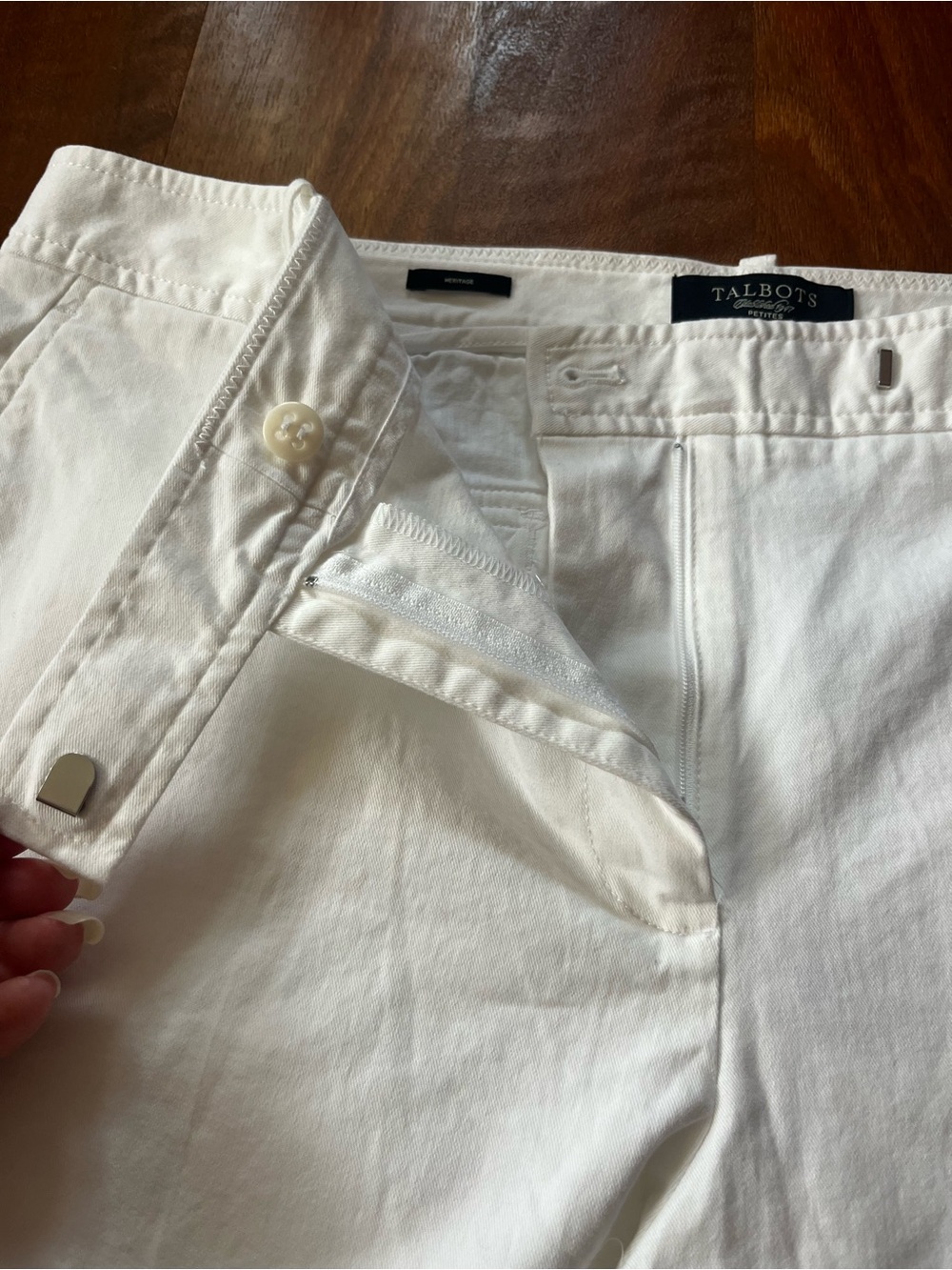 New Talbots White Chino Pants - Picture 3 of 12